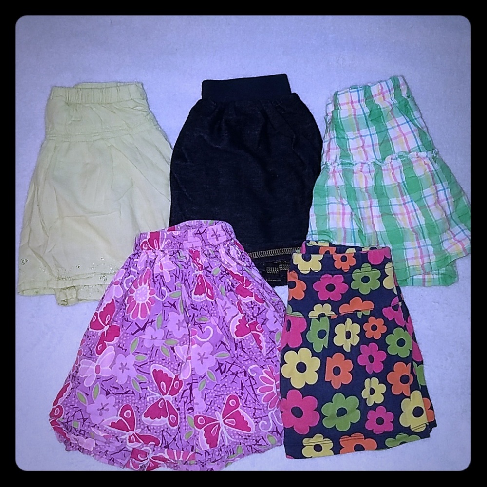 Girls lot of skirts/skorts sz 4
